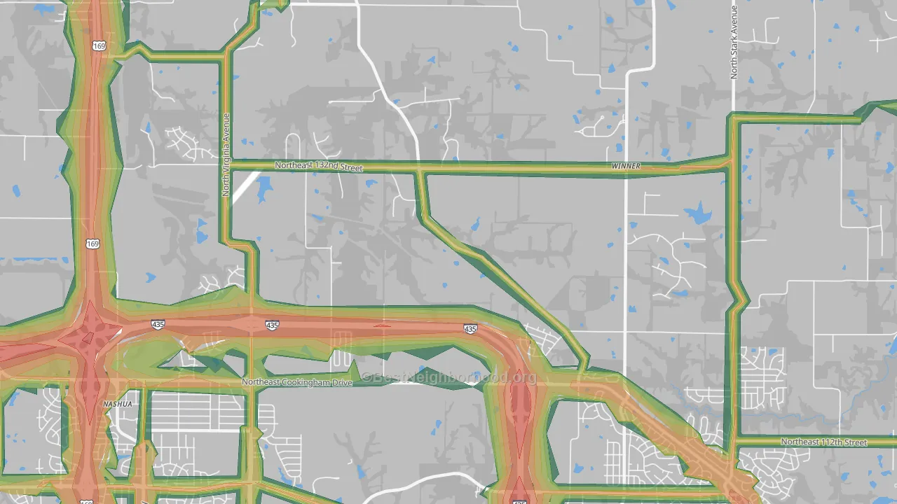 64166, MO Map of Noise Levels in 64166