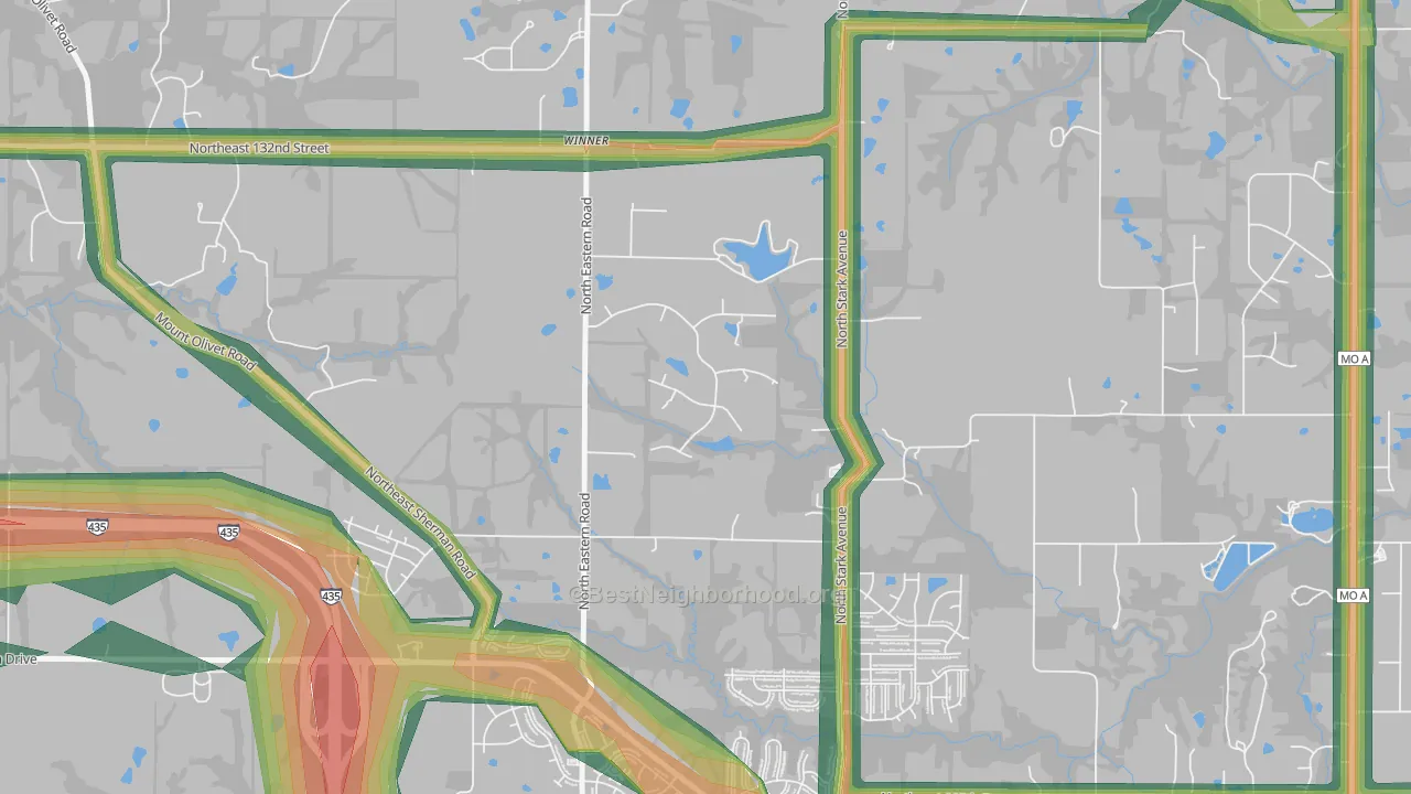 64167, MO Map of Noise Levels in 64167