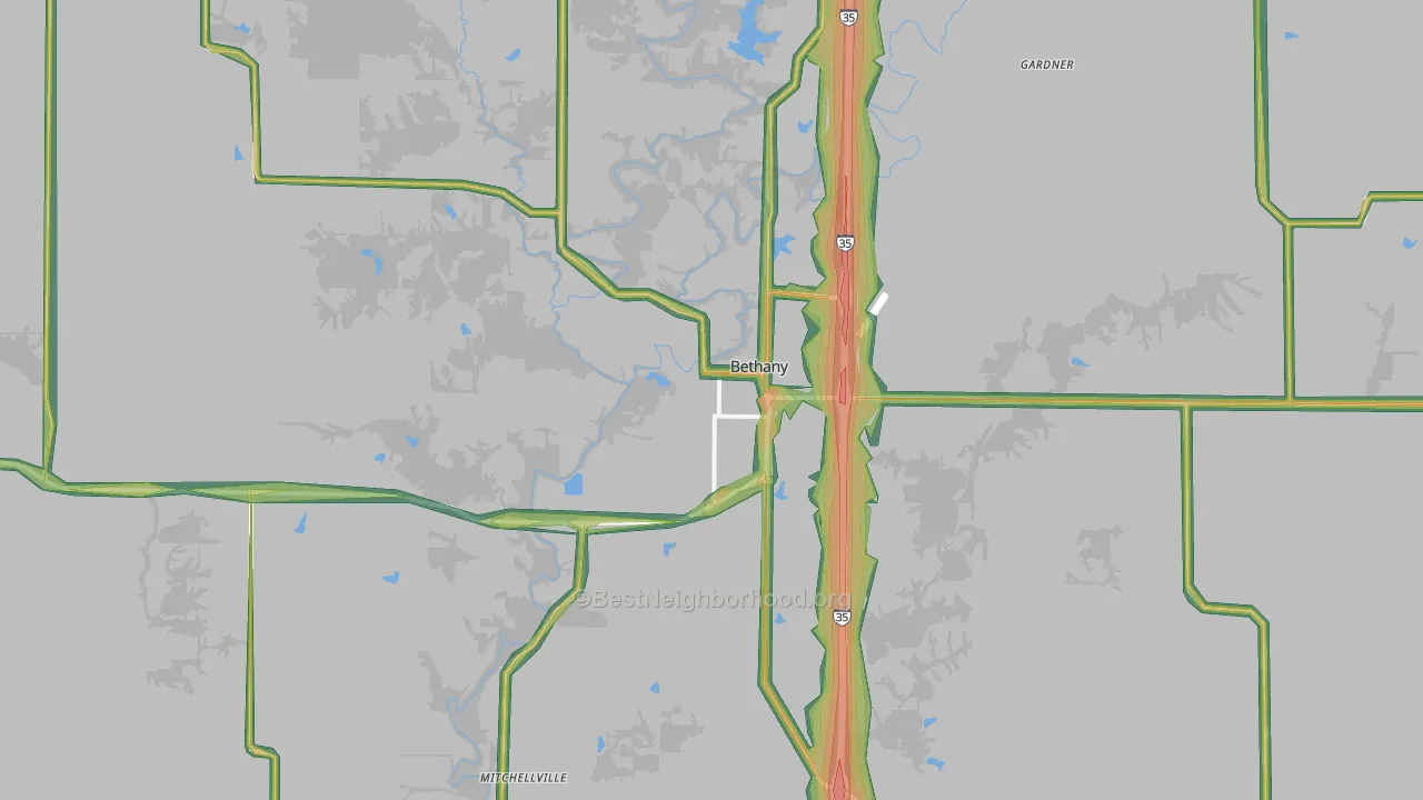 64424, MO Map of Noise Levels in 64424