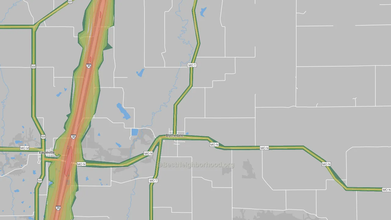 64426, MO Map of Noise Levels in 64426