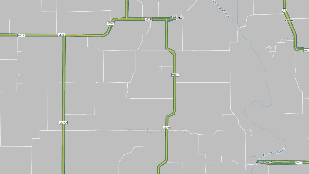 64438, MO Map of Noise Levels in 64438