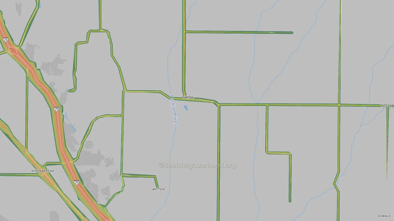 64446, MO Map of Noise Levels in 64446