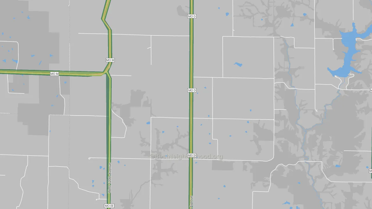 64467, MO Map of Noise Levels in 64467