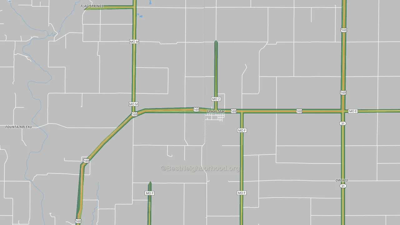 64494, MO Map of Noise Levels in 64494