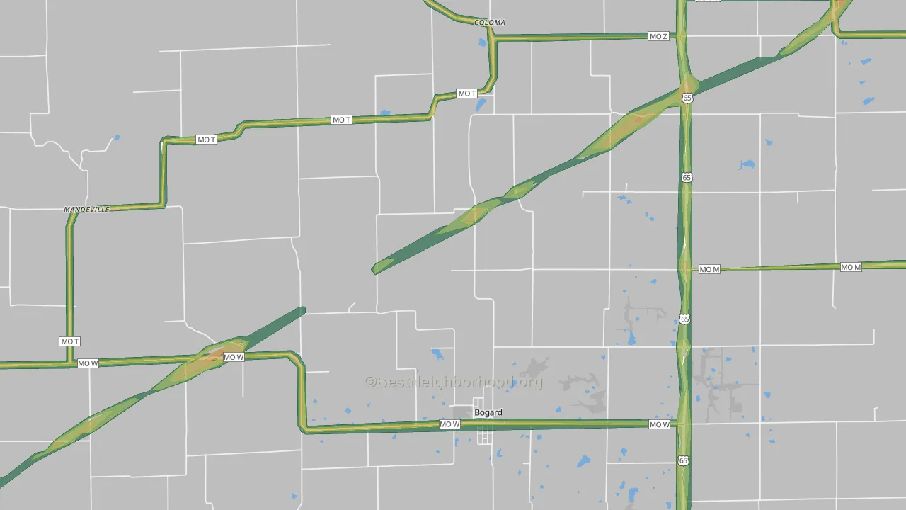 64622, MO Map of Noise Levels in 64622