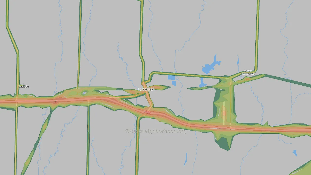 64628, MO Map of Noise Levels in 64628