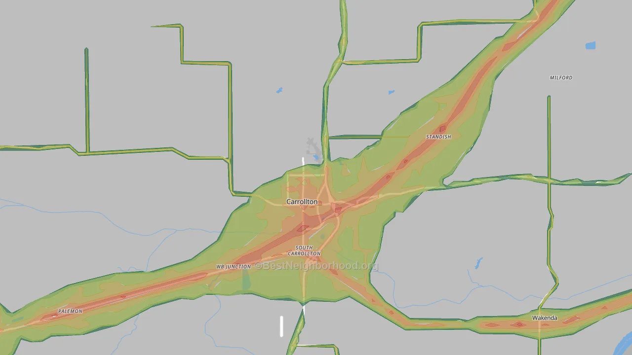 64633, MO Map of Noise Levels in 64633