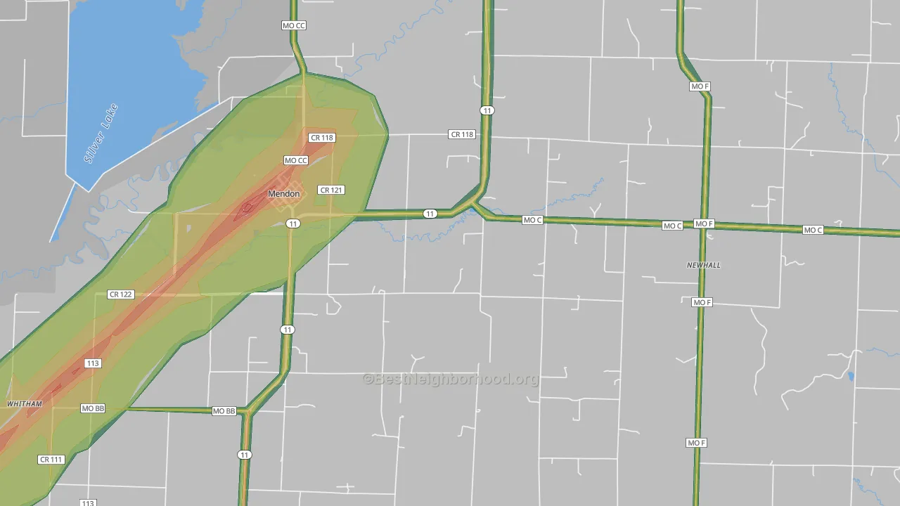 64660, MO Map of Noise Levels in 64660