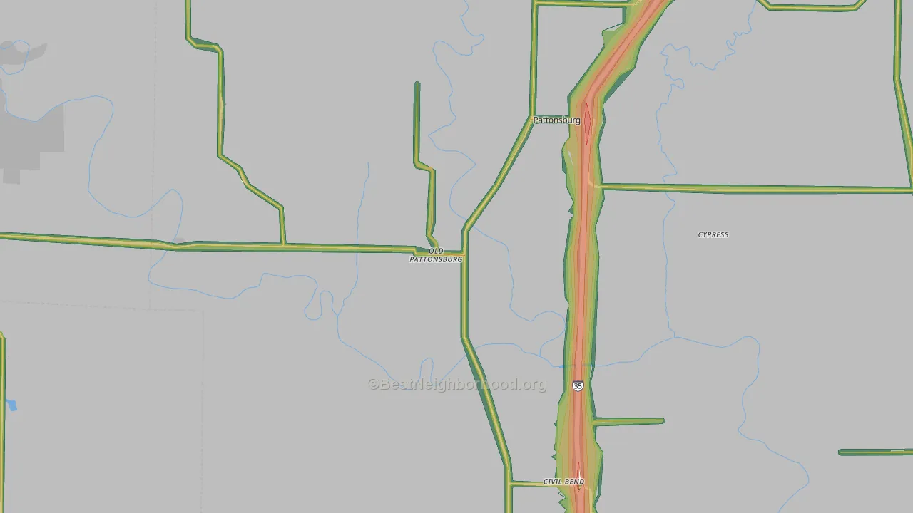 64670, MO Map of Noise Levels in 64670