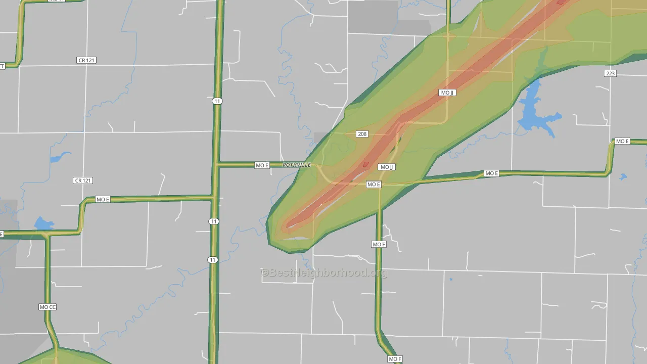 64676, MO Map of Noise Levels in 64676