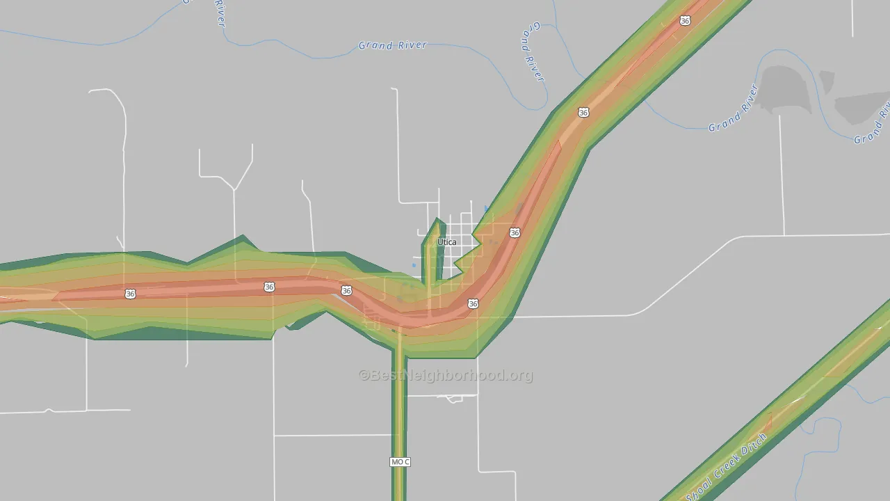 64686, MO Map of Noise Levels in 64686