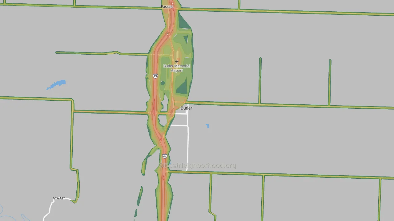64730, MO Map of Noise Levels in 64730