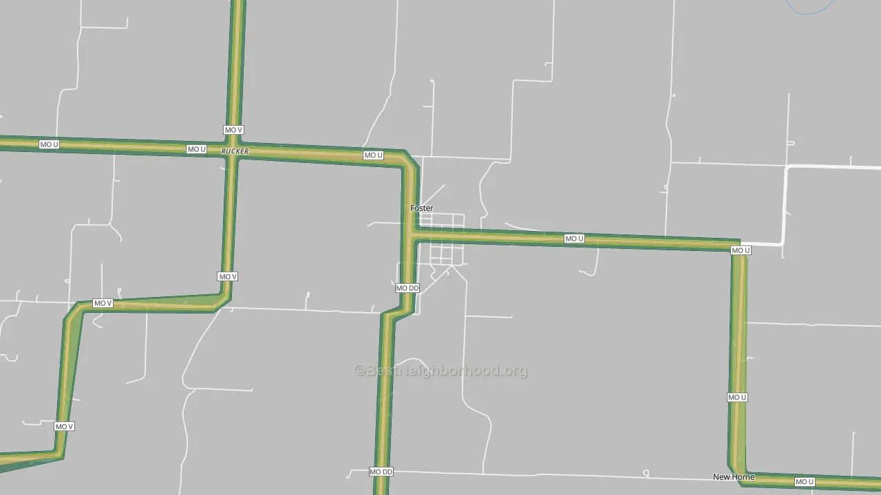64745, MO Map of Noise Levels in 64745