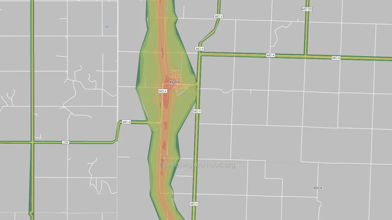 64752, MO Map of Noise Levels in 64752