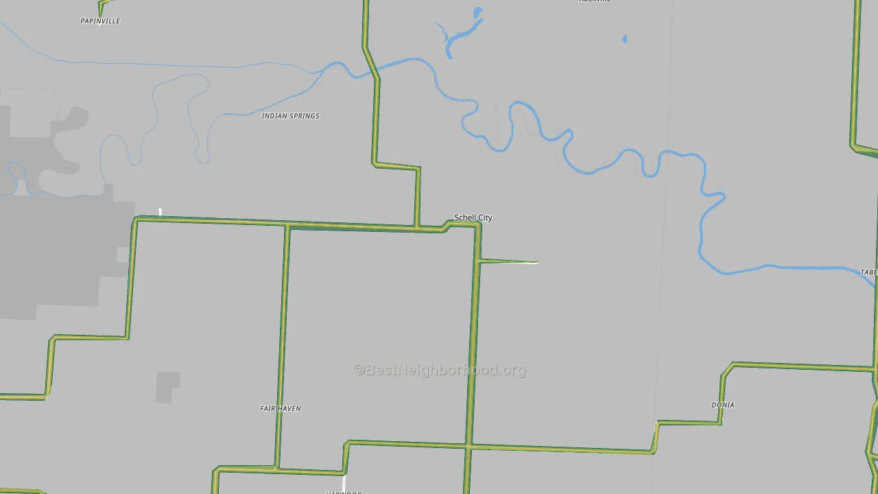 64783, MO Map of Noise Levels in 64783