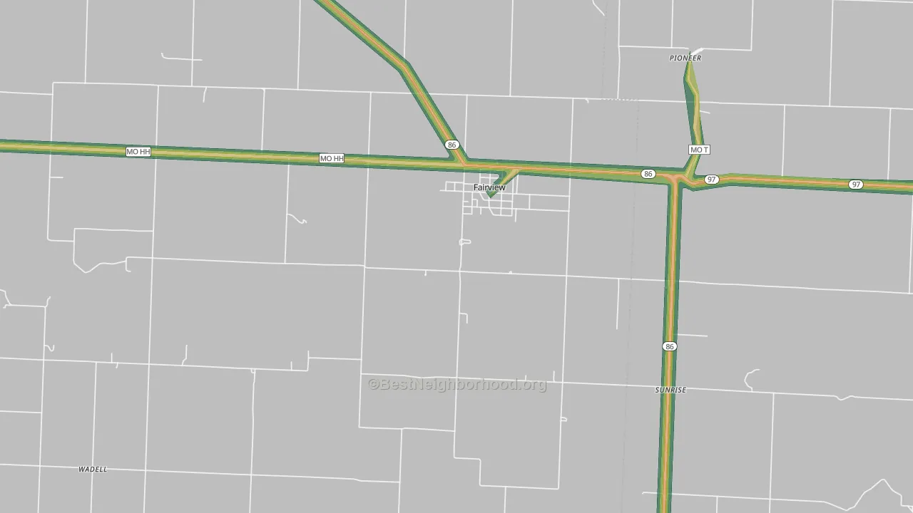 64842, MO Map of Noise Levels in 64842