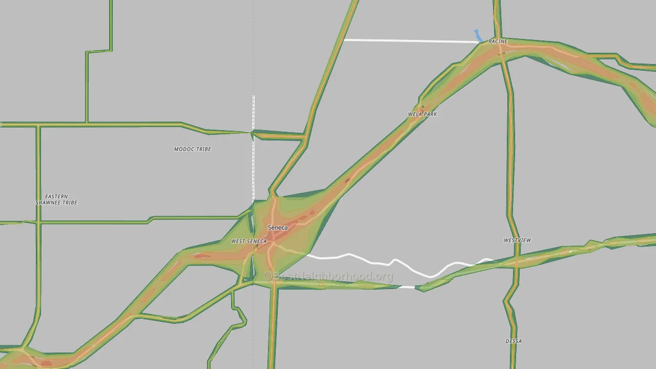 64865, MO Map of Noise Levels in 64865