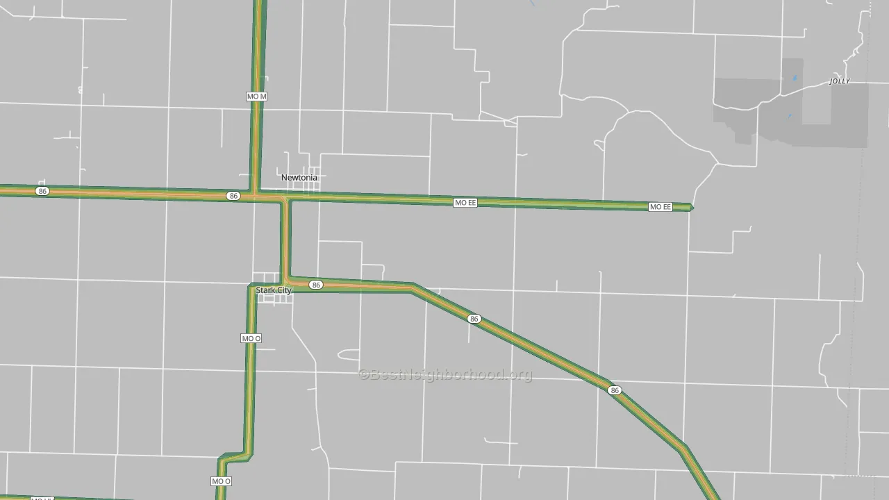 64866, MO Map of Noise Levels in 64866