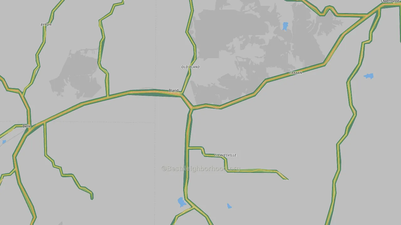 65014, MO Map of Noise Levels in 65014