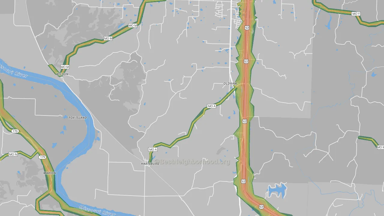 65039, MO Map of Noise Levels in 65039