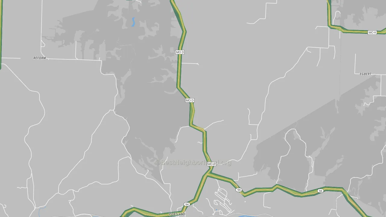 65067, MO Map of Noise Levels in 65067