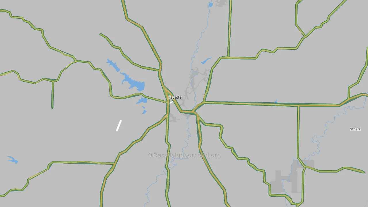 65248, MO Map of Noise Levels in 65248