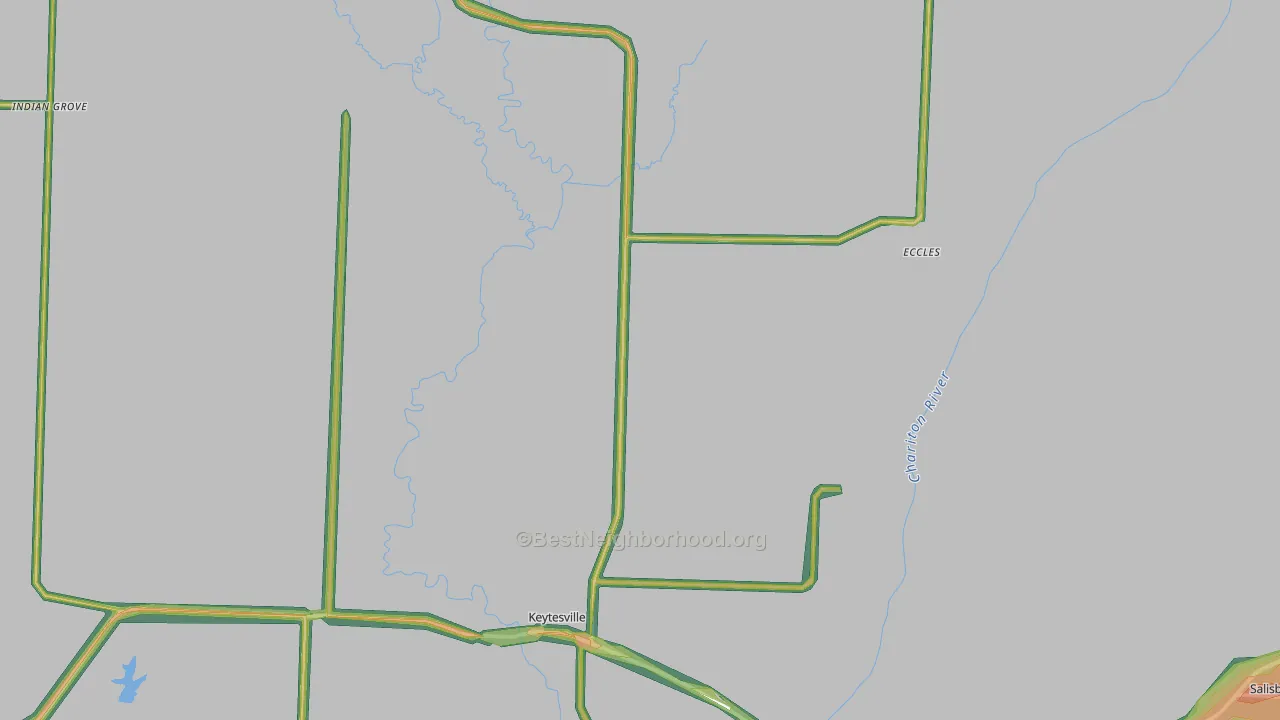 65261, MO Map of Noise Levels in 65261