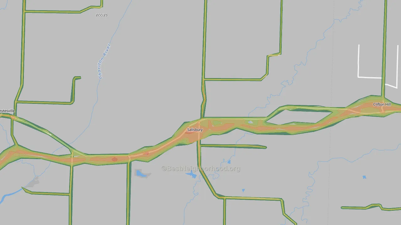 65281, MO Map of Noise Levels in 65281