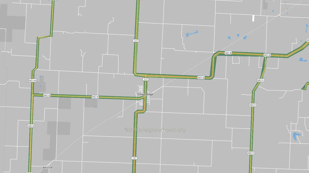 65332, MO Map of Noise Levels in 65332