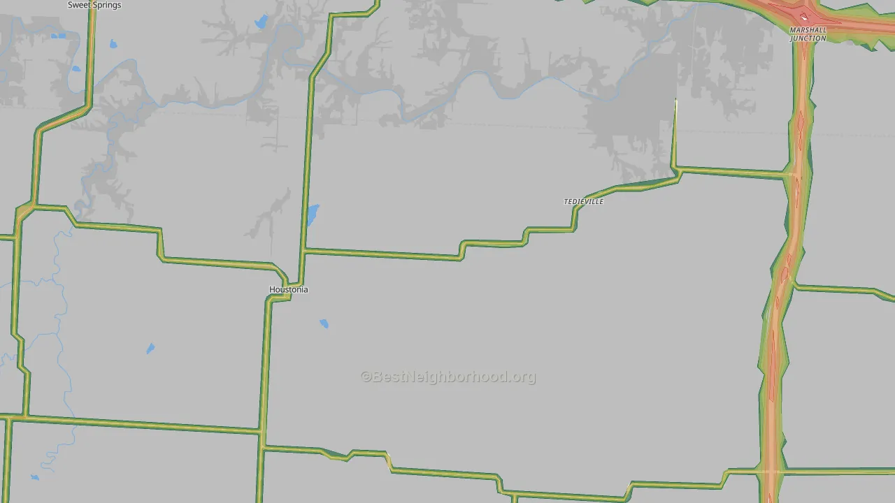 65333, MO Map of Noise Levels in 65333