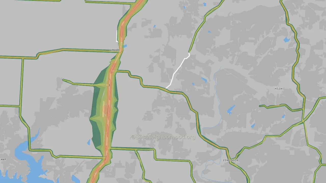 65338, MO Map of Noise Levels in 65338