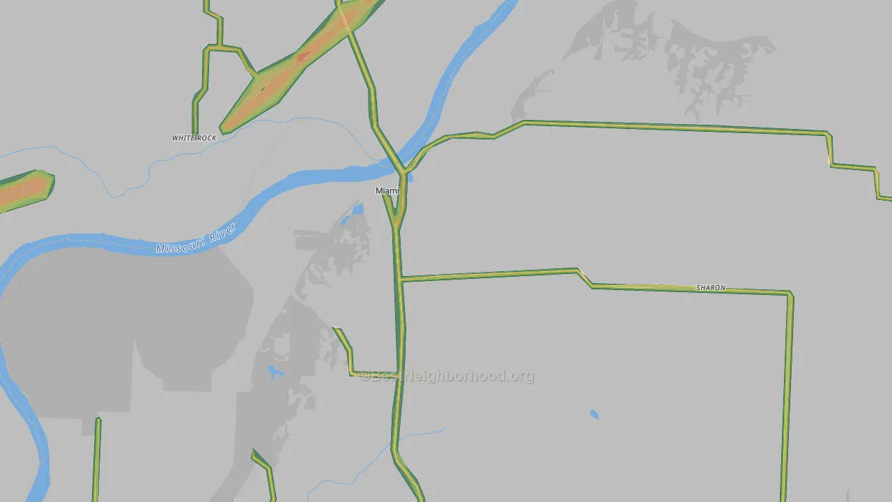65344, MO Map of Noise Levels in 65344