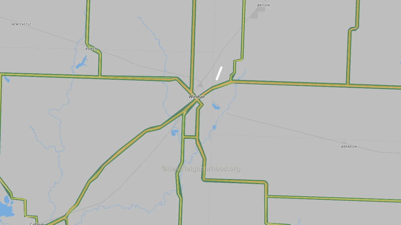 65360, MO Map of Noise Levels in 65360
