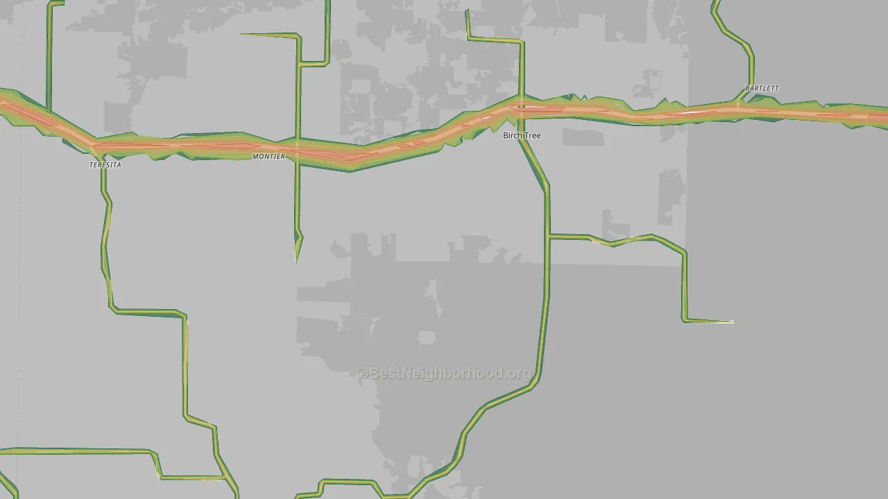 65438, MO Map of Noise Levels in 65438