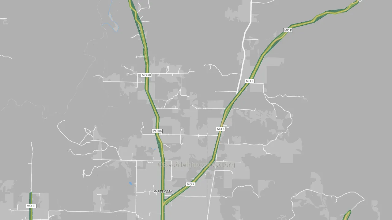 65479, MO Map of Noise Levels in 65479