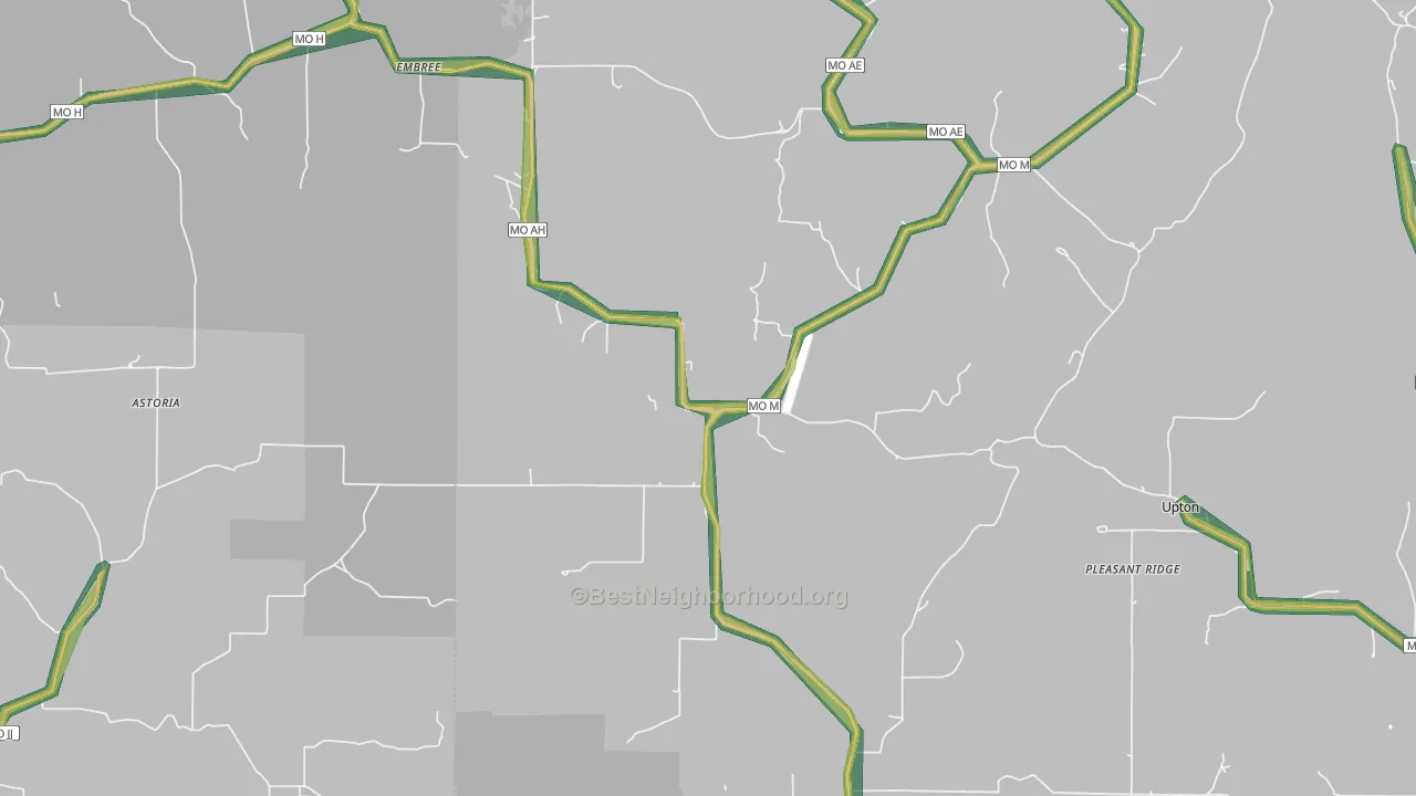 65484, MO Map of Noise Levels in 65484