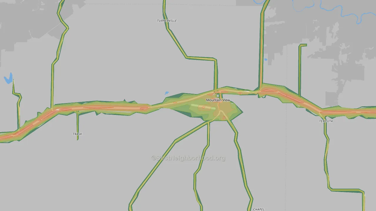 65548, MO Map of Noise Levels in 65548