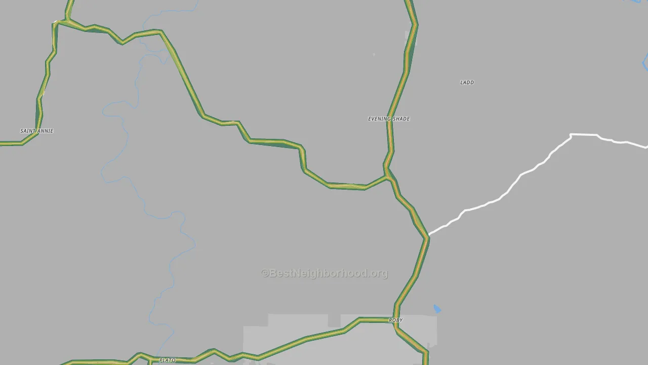 65552, MO Map of Noise Levels in 65552