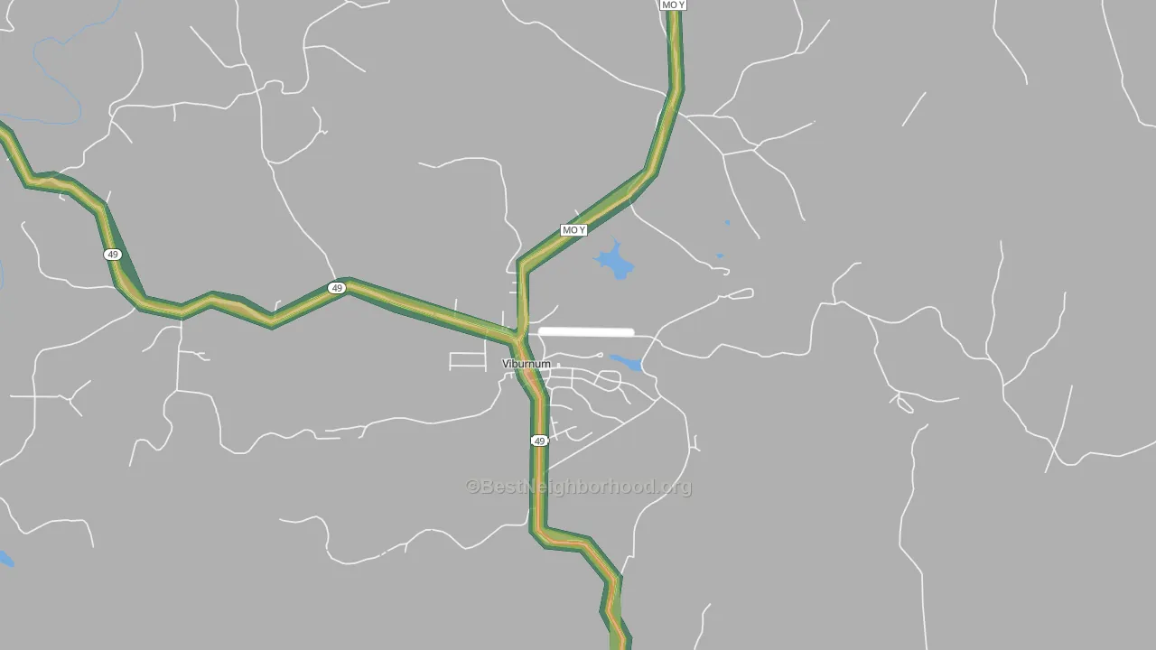 65566, MO Map of Noise Levels in 65566