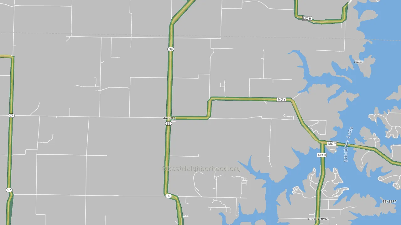 65603, MO Map of Noise Levels in 65603