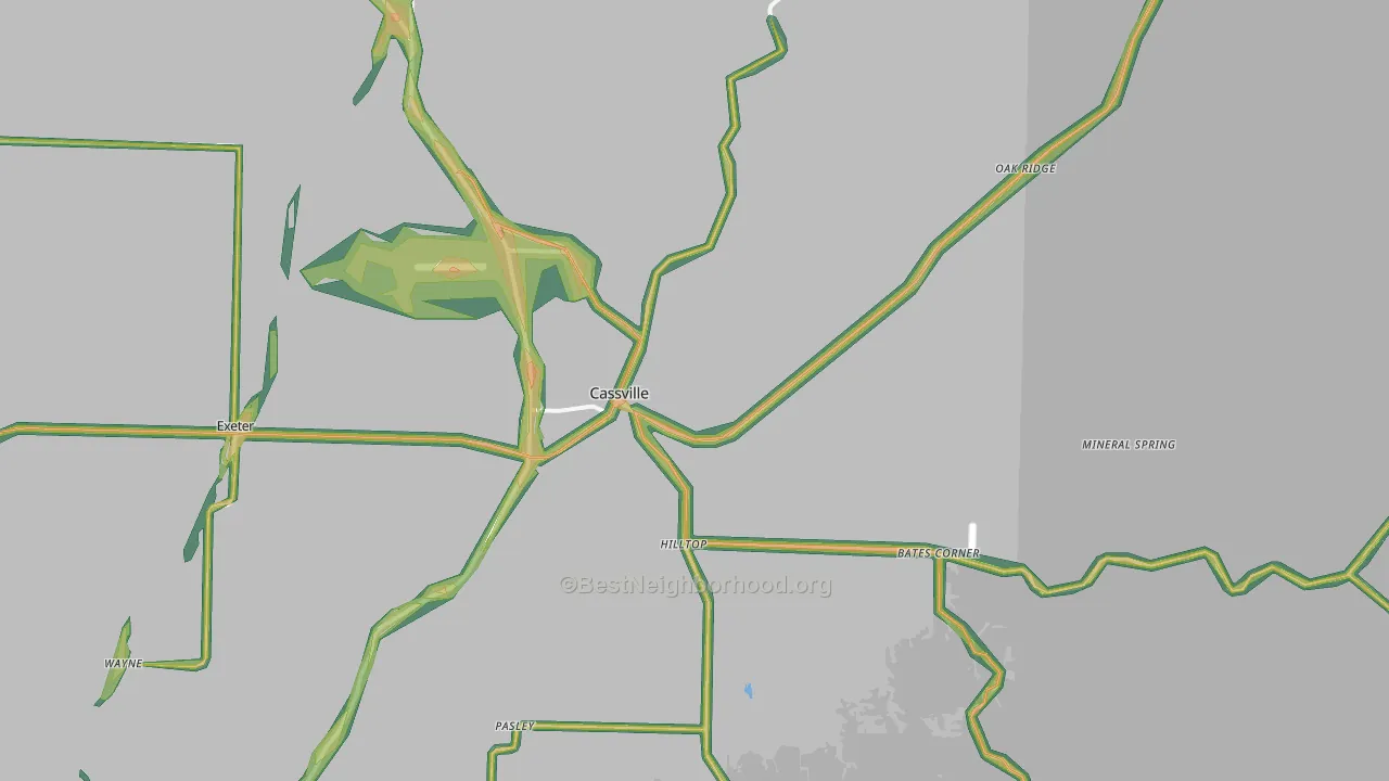 65625, MO Map of Noise Levels in 65625