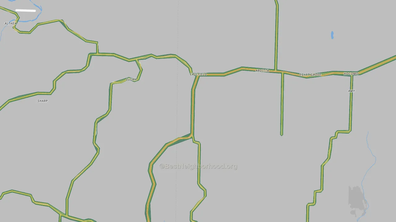 65626, MO Map of Noise Levels in 65626