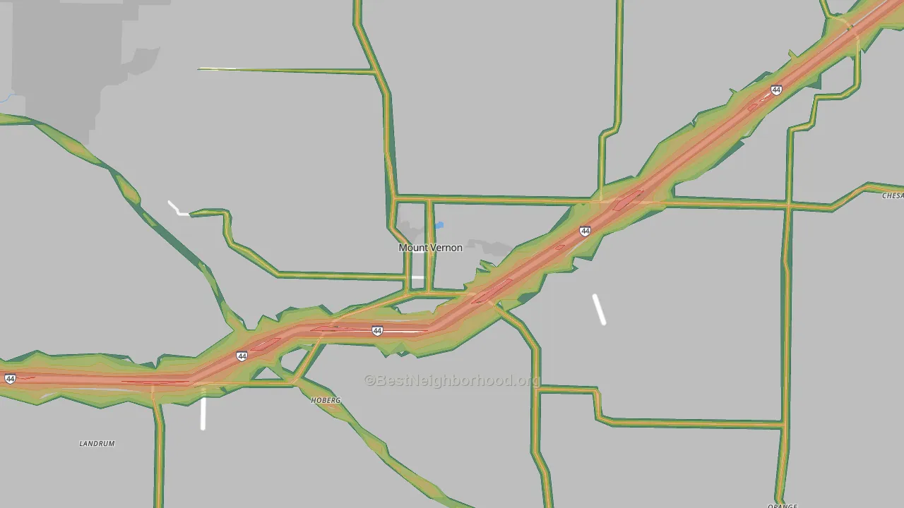 65712, MO Map of Noise Levels in 65712