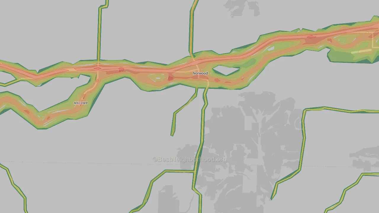 65717, MO Map of Noise Levels in 65717