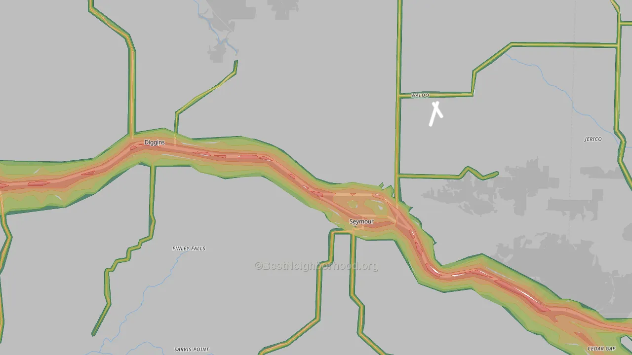 65746, MO Map of Noise Levels in 65746