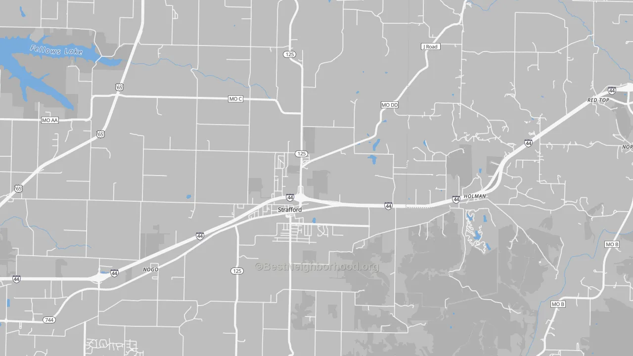65757, MO Map of Noise Levels in 65757
