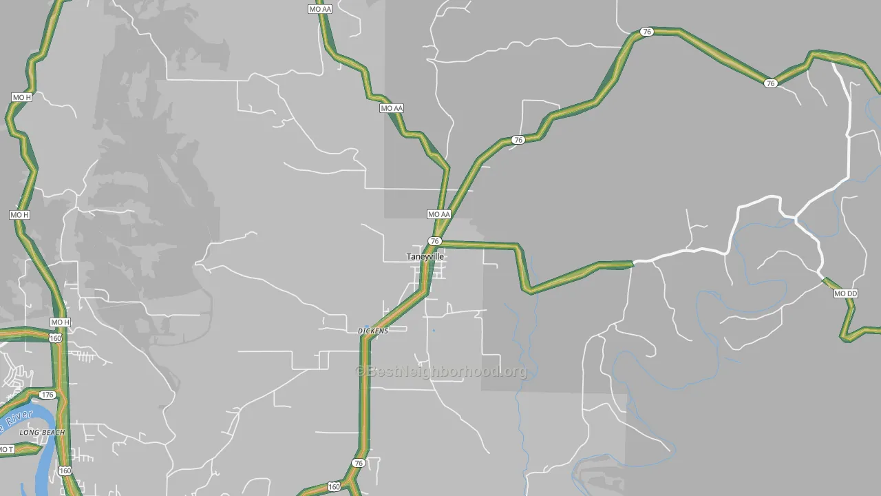65759, MO Map of Noise Levels in 65759