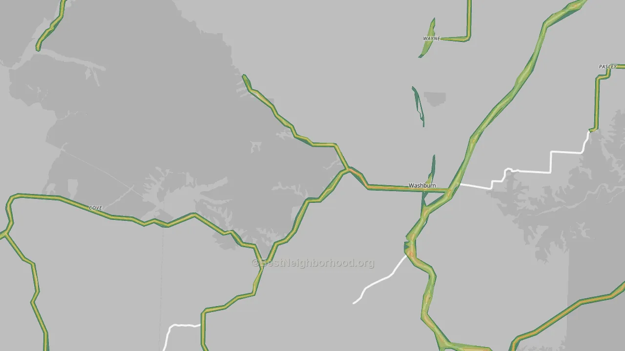 65772, MO Map of Noise Levels in 65772