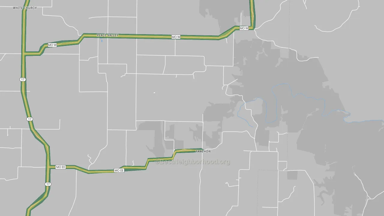 65788, MO Map of Noise Levels in 65788