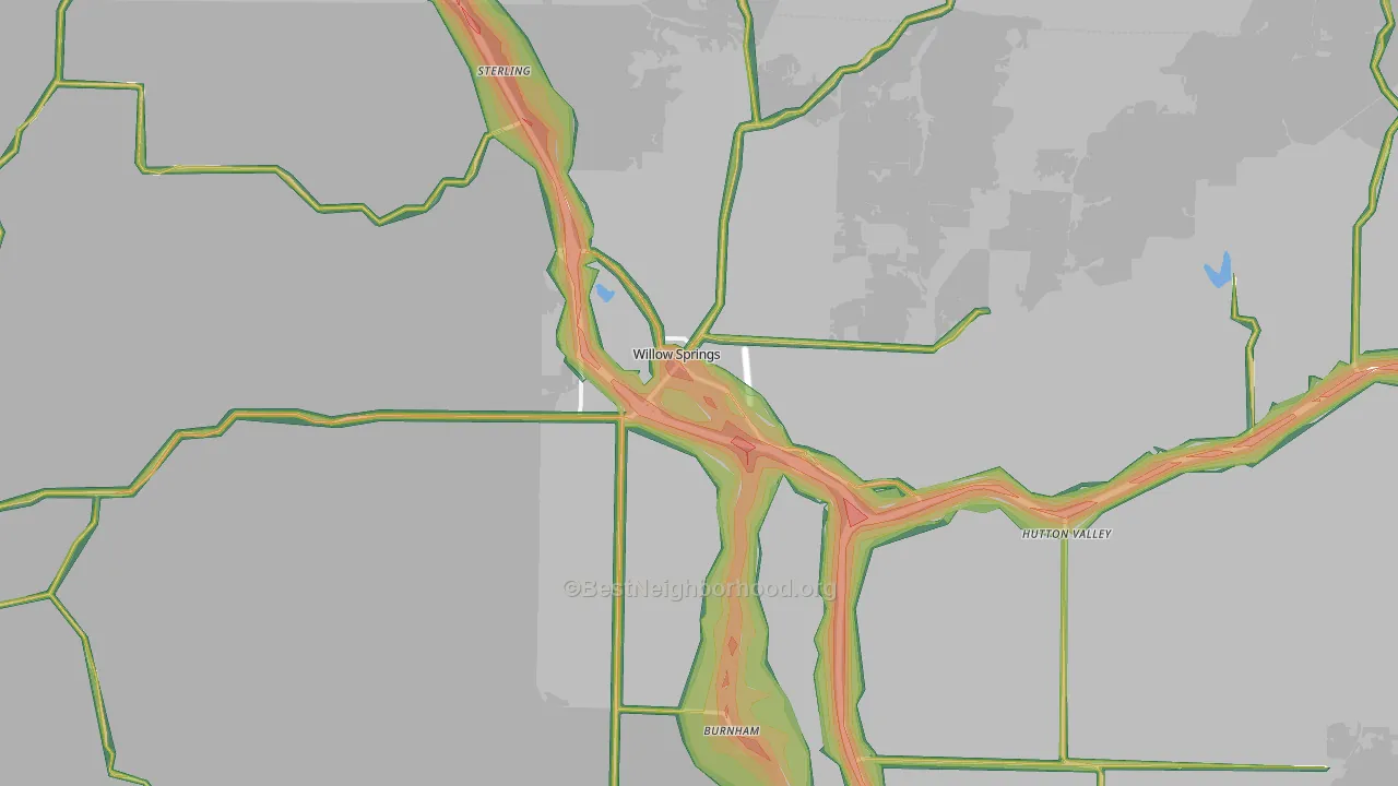 65793, MO Map of Noise Levels in 65793